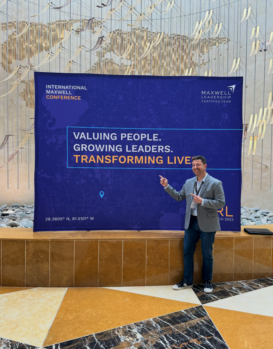 Jarrod Saltzman at the International Maxwell Conference, Maxwell Leadership Certified Team